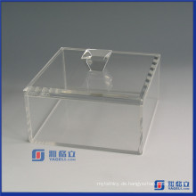 Acryl-Kasten-Kasten 5 mit Seiten versehener Kasten-Acrylwürfel